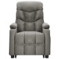 vidaXL Massagesessel mit Aufstehhilfe Hellgrau Stoff vidaXL Massagesessel mit Aufstehhilfe Hellgrau Stoff