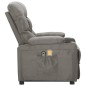 vidaXL Massagesessel mit Aufstehhilfe Hellgrau Stoff vidaXL Massagesessel mit Aufstehhilfe Hellgrau Stoff