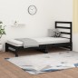 vidaXL Tagesbett Ausziehbar Schwarz 2x(90x200) cm Massivholz Kiefer vidaXL Tagesbett Ausziehbar Schwarz 2x(90x200) cm Massivholz Kiefer