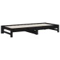 vidaXL Tagesbett Ausziehbar Schwarz 2x(90x200) cm Massivholz Kiefer vidaXL Tagesbett Ausziehbar Schwarz 2x(90x200) cm Massivholz Kiefer