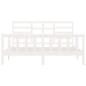 vidaXL Massivholzbett ohne Matratze Weiß 200x200 cm Kiefernholz vidaXL Massivholzbett ohne Matratze Weiß 200x200 cm Kiefernholz