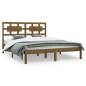 vidaXL Massivholzbett Honigbraun Kiefer 200x200 cm vidaXL Massivholzbett Honigbraun Kiefer 200x200 cm