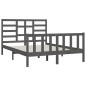 vidaXL Massivholzbett Grau 150x200 cm vidaXL Massivholzbett Grau 150x200 cm