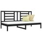 vidaXL Tagesbett Schwarz 90x200 cm Massivholz Kiefer vidaXL Tagesbett Schwarz 90x200 cm Massivholz Kiefer