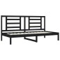 vidaXL Tagesbett Schwarz 90x200 cm Massivholz Kiefer vidaXL Tagesbett Schwarz 90x200 cm Massivholz Kiefer