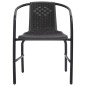 vidaXL Gartenstühle 8 Stk. Rattan-Optik Kunststoff und Stahl 110 kg vidaXL Gartenstühle 8 Stk. Rattan-Optik Kunststoff und Stahl 110 kg