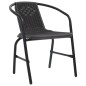vidaXL Gartenstühle 6 Stk. Rattan-Optik Kunststoff und Stahl 110 kg vidaXL Gartenstühle 6 Stk. Rattan-Optik Kunststoff und Stahl 110 kg