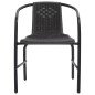vidaXL Gartenstühle 6 Stk. Rattan-Optik Kunststoff und Stahl 110 kg vidaXL Gartenstühle 6 Stk. Rattan-Optik Kunststoff und Stahl 110 kg