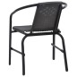 vidaXL Gartenstühle 6 Stk. Rattan-Optik Kunststoff und Stahl 110 kg vidaXL Gartenstühle 6 Stk. Rattan-Optik Kunststoff und Stahl 110 kg