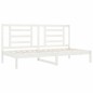vidaXL Tagesbett Weiß 90x200 cm Massivholz Kiefer vidaXL Tagesbett Weiß 90x200 cm Massivholz Kiefer