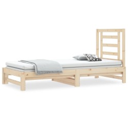 vidaXL Tagesbett Ausziehbar 2x(90x200) cm Massivholz Kiefer