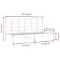 vidaXL Tagesbett Weiß 80x200 cm Massivholz Kiefer vidaXL Tagesbett Weiß 80x200 cm Massivholz Kiefer