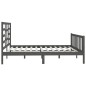 vidaXL Massivholzbett Grau 180x200 cm vidaXL Massivholzbett Grau 180x200 cm