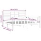 vidaXL Massivholzbett Grau 180x200 cm vidaXL Massivholzbett Grau 180x200 cm