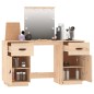 vidaXL Schminktisch-Set mit LED Massivholz Kiefer vidaXL Schminktisch-Set mit LED Massivholz Kiefer