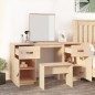 vidaXL Schminktisch mit Spiegel Massivholz Kiefer vidaXL Schminktisch mit Spiegel Massivholz Kiefer