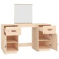 vidaXL Schminktisch mit Spiegel Massivholz Kiefer vidaXL Schminktisch mit Spiegel Massivholz Kiefer