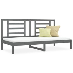 vidaXL Tagesbett Grau 90x200 cm Massivholz Kiefer