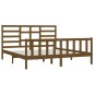 vidaXL Massivholzbett Honigbraun Kiefer 200x200 cm vidaXL Massivholzbett Honigbraun Kiefer 200x200 cm