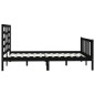 vidaXL Massivholzbett Schwarz Kiefer 120x200 cm vidaXL Massivholzbett Schwarz Kiefer 120x200 cm