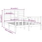 vidaXL Massivholzbett Schwarz Kiefer 120x200 cm vidaXL Massivholzbett Schwarz Kiefer 120x200 cm