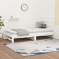 vidaXL Tagesbett Ausziehbar Weiß 2x(90x200) cm Massivholz Kiefer vidaXL Tagesbett Ausziehbar Weiß 2x(90x200) cm Massivholz Kiefer