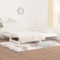 vidaXL Tagesbett Ausziehbar Weiß 2x(90x200) cm Massivholz Kiefer vidaXL Tagesbett Ausziehbar Weiß 2x(90x200) cm Massivholz Kiefer