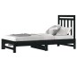 vidaXL Tagesbett Ausziehbar Schwarz 2x(90x190) cm Massivholz Kiefer vidaXL Tagesbett Ausziehbar Schwarz 2x(90x190) cm Massivholz Kiefer