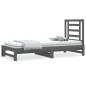 vidaXL Tagesbett Ausziehbar Grau 2x(90x200) cm Massivholz Kiefer vidaXL Tagesbett Ausziehbar Grau 2x(90x200) cm Massivholz Kiefer