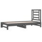 vidaXL Tagesbett Ausziehbar Grau 2x(90x200) cm Massivholz Kiefer vidaXL Tagesbett Ausziehbar Grau 2x(90x200) cm Massivholz Kiefer