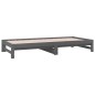 vidaXL Tagesbett Ausziehbar Grau 2x(90x200) cm Massivholz Kiefer vidaXL Tagesbett Ausziehbar Grau 2x(90x200) cm Massivholz Kiefer