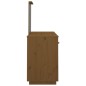 vidaXL Schminktisch-Set mit Spiegel Honigbraun Massivholz Kiefer vidaXL Schminktisch-Set mit Spiegel Honigbraun Massivholz Kiefer