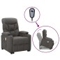 vidaXL Massagesessel mit Aufstehhilfe Dunkelgrau Stoff vidaXL Massagesessel mit Aufstehhilfe Dunkelgrau Stoff