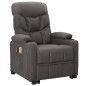 vidaXL Massagesessel mit Aufstehhilfe Dunkelgrau Stoff vidaXL Massagesessel mit Aufstehhilfe Dunkelgrau Stoff