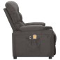 vidaXL Massagesessel mit Aufstehhilfe Dunkelgrau Stoff vidaXL Massagesessel mit Aufstehhilfe Dunkelgrau Stoff
