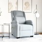 vidaXL Massagesessel mit Aufstehhilfe Hellgrau Stoff vidaXL Massagesessel mit Aufstehhilfe Hellgrau Stoff