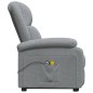 vidaXL Massagesessel mit Aufstehhilfe Hellgrau Stoff vidaXL Massagesessel mit Aufstehhilfe Hellgrau Stoff