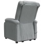 vidaXL Massagesessel mit Aufstehhilfe Hellgrau Stoff vidaXL Massagesessel mit Aufstehhilfe Hellgrau Stoff