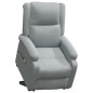 vidaXL Massagesessel mit Aufstehhilfe Hellgrau Stoff vidaXL Massagesessel mit Aufstehhilfe Hellgrau Stoff