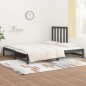 vidaXL Tagesbett Ausziehbar Grau 2x(90x200) cm Massivholz Kiefer