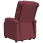 vidaXL Massagesessel mit Aufstehhilfe Weinrot Stoff vidaXL Massagesessel mit Aufstehhilfe Weinrot Stoff