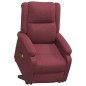 vidaXL Massagesessel mit Aufstehhilfe Weinrot Stoff vidaXL Massagesessel mit Aufstehhilfe Weinrot Stoff