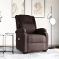 vidaXL Massagesessel mit Aufstehhilfe Dunkelbraun Stoff vidaXL Massagesessel mit Aufstehhilfe Dunkelbraun Stoff