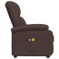 vidaXL Massagesessel mit Aufstehhilfe Dunkelbraun Stoff vidaXL Massagesessel mit Aufstehhilfe Dunkelbraun Stoff