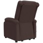 vidaXL Massagesessel mit Aufstehhilfe Dunkelbraun Stoff vidaXL Massagesessel mit Aufstehhilfe Dunkelbraun Stoff