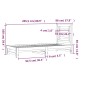 vidaXL Tagesbett Ausziehbar Honigbraun 2x(90x200) cm Massivholz Kiefer vidaXL Tagesbett Ausziehbar Honigbraun 2x(90x200) cm Massivholz Kiefer