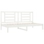 vidaXL Tagesbett Weiß 80x200 cm Massivholz Kiefer vidaXL Tagesbett Weiß 80x200 cm Massivholz Kiefer