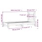 vidaXL Tagesbett Ausziehbar Schwarz 2x(90x190) cm Massivholz Kiefer