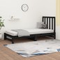 vidaXL Tagesbett Ausziehbar Schwarz 2x(90x190) cm Massivholz Kiefer vidaXL Tagesbett Ausziehbar Schwarz 2x(90x190) cm Massivholz Kiefer