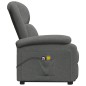 vidaXL Massagesessel mit Aufstehhilfe Dunkelgrau Stoff vidaXL Massagesessel mit Aufstehhilfe Dunkelgrau Stoff